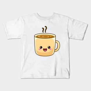 Coffee Mug Kawaii Kids T-Shirt